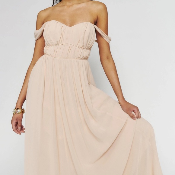 Reformation Jayde Maxi Dress in Prosecco - Picture 4 of 4